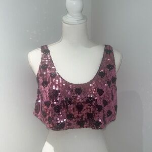 heart shaped crop top